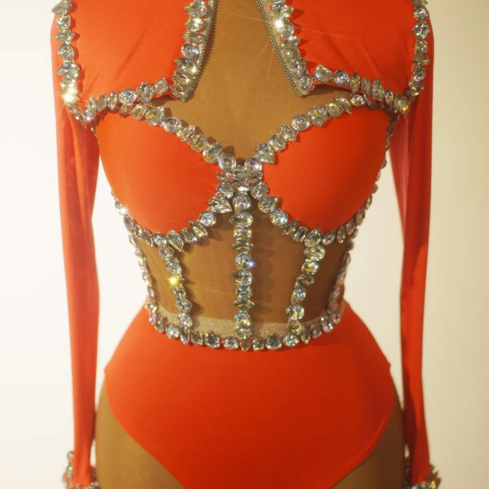 Powder blue ready to ship leotard corset bolero jacket - Picture 4 of 11